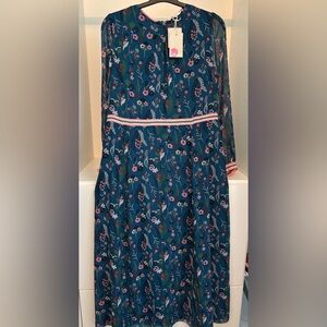Boden Blue Floral Maxi Dress - NWT